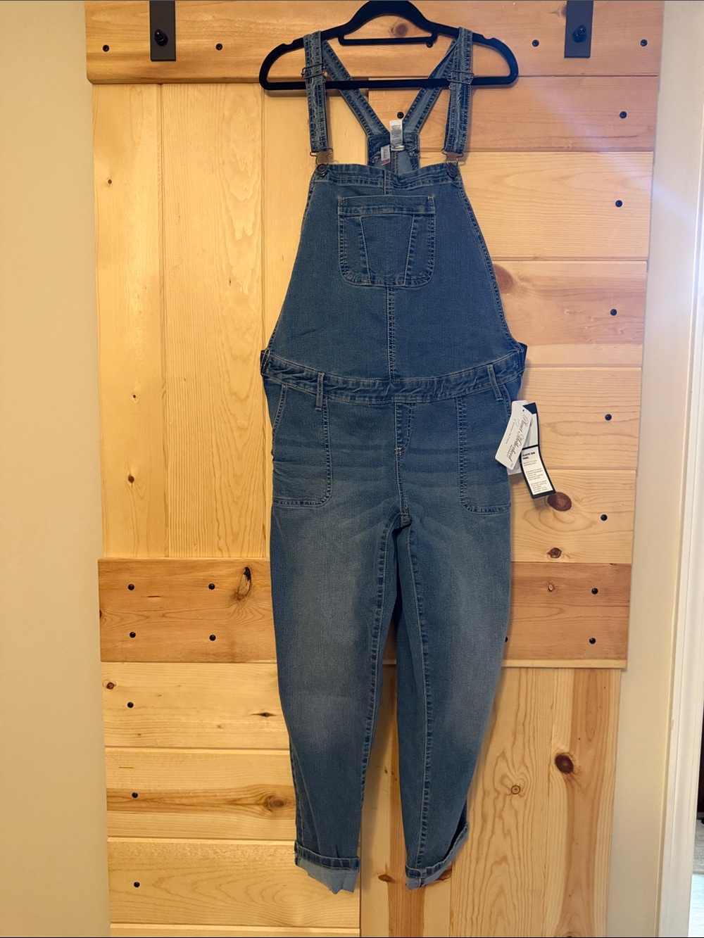 Planet Motherhood Maternity Denim Overall Jeans - Blue Women’s Overalls